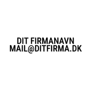 Firmanavn og e-mail til bil – udskåret folie – Tekster til bilen