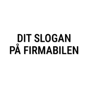 Firmaslogan til bil – udskåret folie – Tekster til bilen