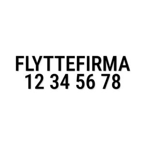 Flyttefirma-tekst til bil – udskåret folie – Tekster til bilen