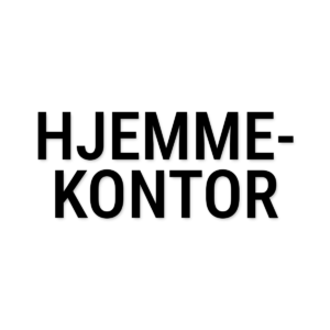 Hjemmekontor-skilt i udskåret folie – Til hjemmet