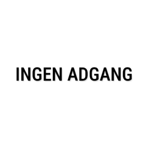 Ingen adgang-skilt i udskåret folie – Butik og erhverv