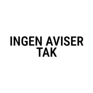 Ingen aviser tak – tekst i folie – Standard tekster