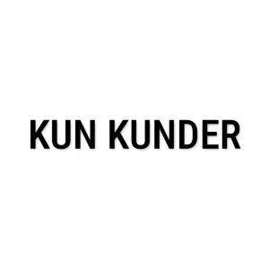 Kun kunder-skilt i udskåret folie – Standard tekster