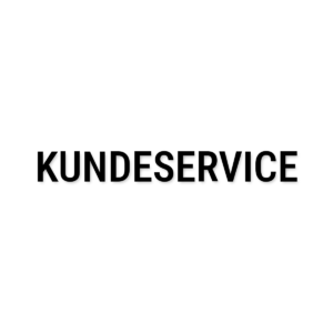 Kundeservice-skilt i udskåret folie – Butik og erhverv