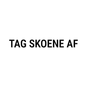 Tag skoene af – tekst i folie – Standard tekster
