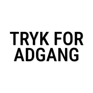Tryk for adgang – tekst i folie – Butik og erhverv