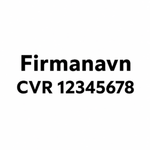 Firmanavn og CVR-nummer til firmabil – udskåret folie