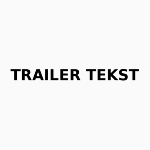 Trailer tekst - udskåret folie