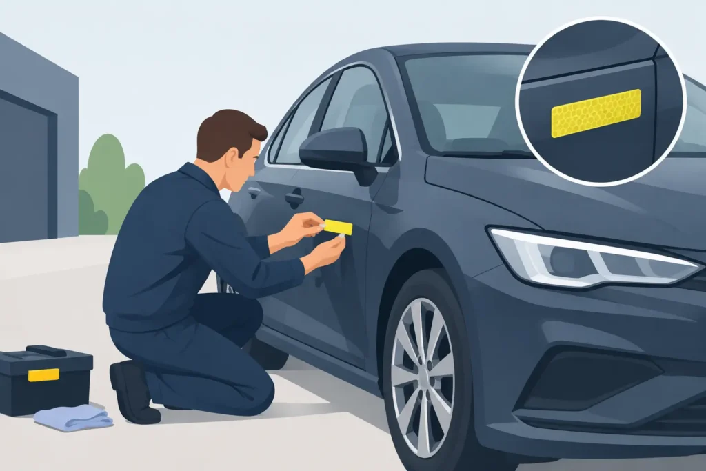 CVR mærkning på bilen: sådan gør du rigtigt
