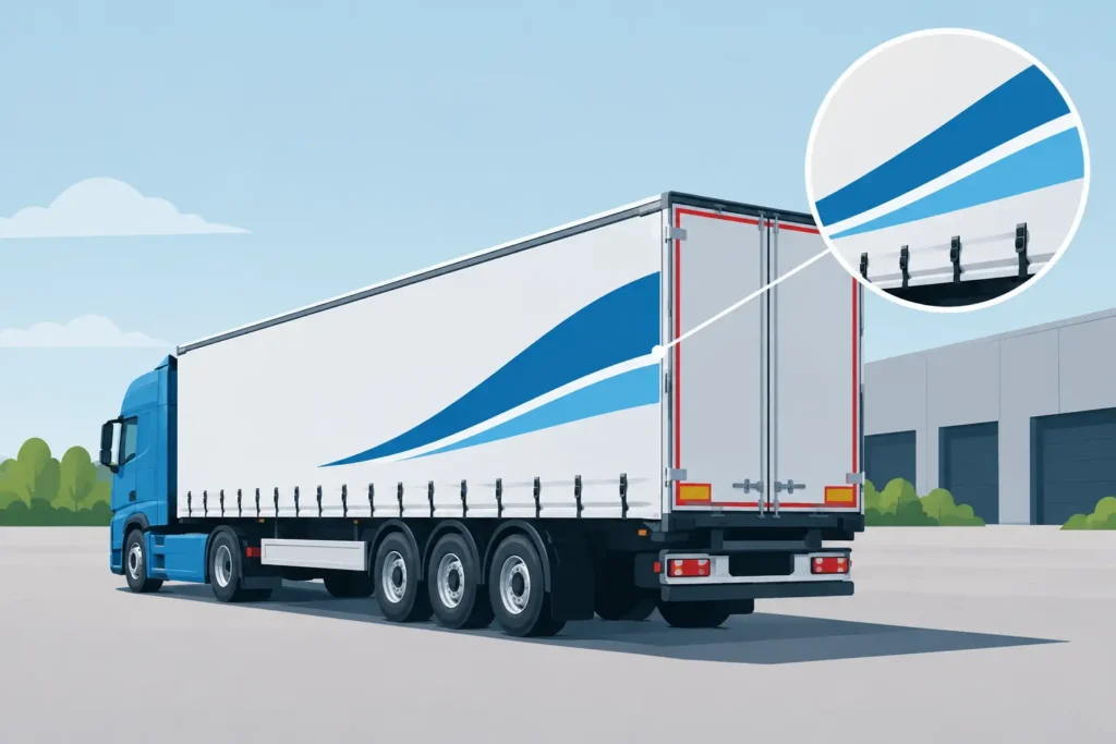 Trailer mærkning guide til tydelig firmatekst